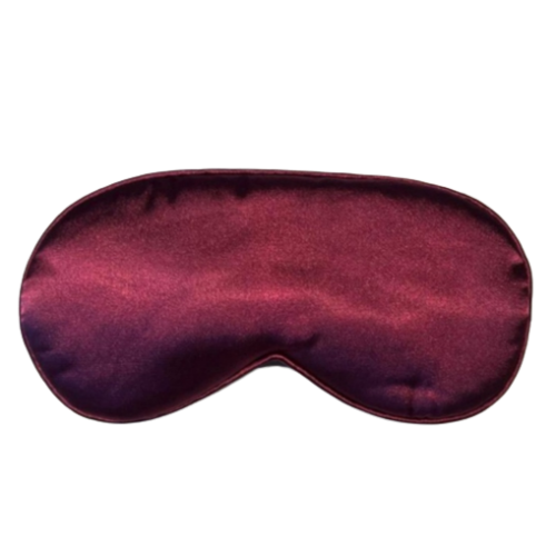 Hodvábna maska na spanie fialová